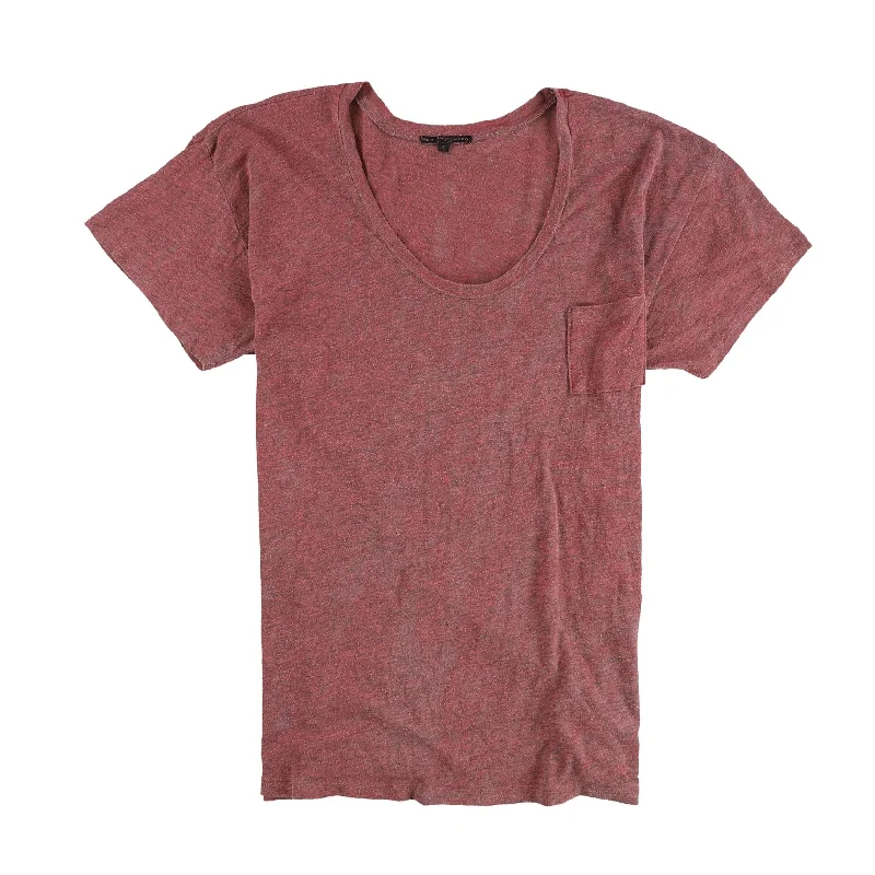 TRULY MADLY DEEPLY Womens Heathered Pocket Basic T-Shirt, Red, Large Casual Women's Loose - fitting TRULY MADLY DEEPLY Womens Heathered Pocket Basic T-Shirt, Red, Large Casual Women's Loose - fitting