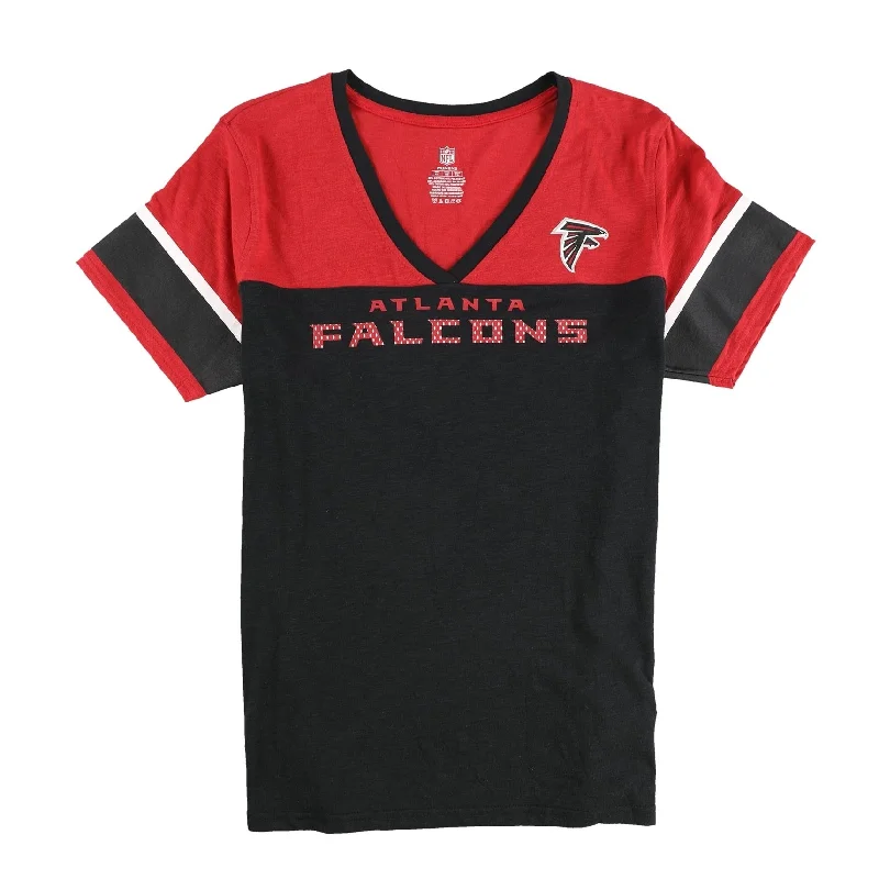 Reebok Womens Atlanta Falcons Graphic T-Shirt, Red, X-Large Sustainable Organic