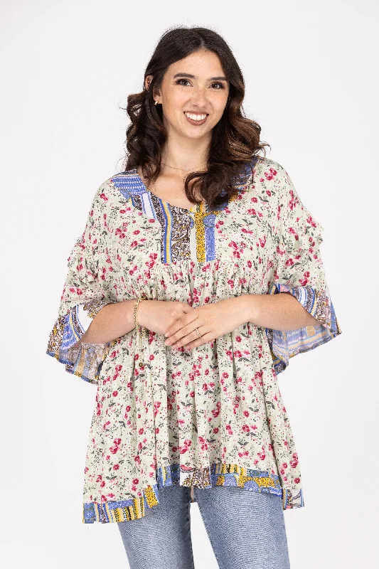 The Bare Necessities Women's Ruffled V-Neck Short Sleeve Top *Final Sale* Rugged Women's Outdoor 